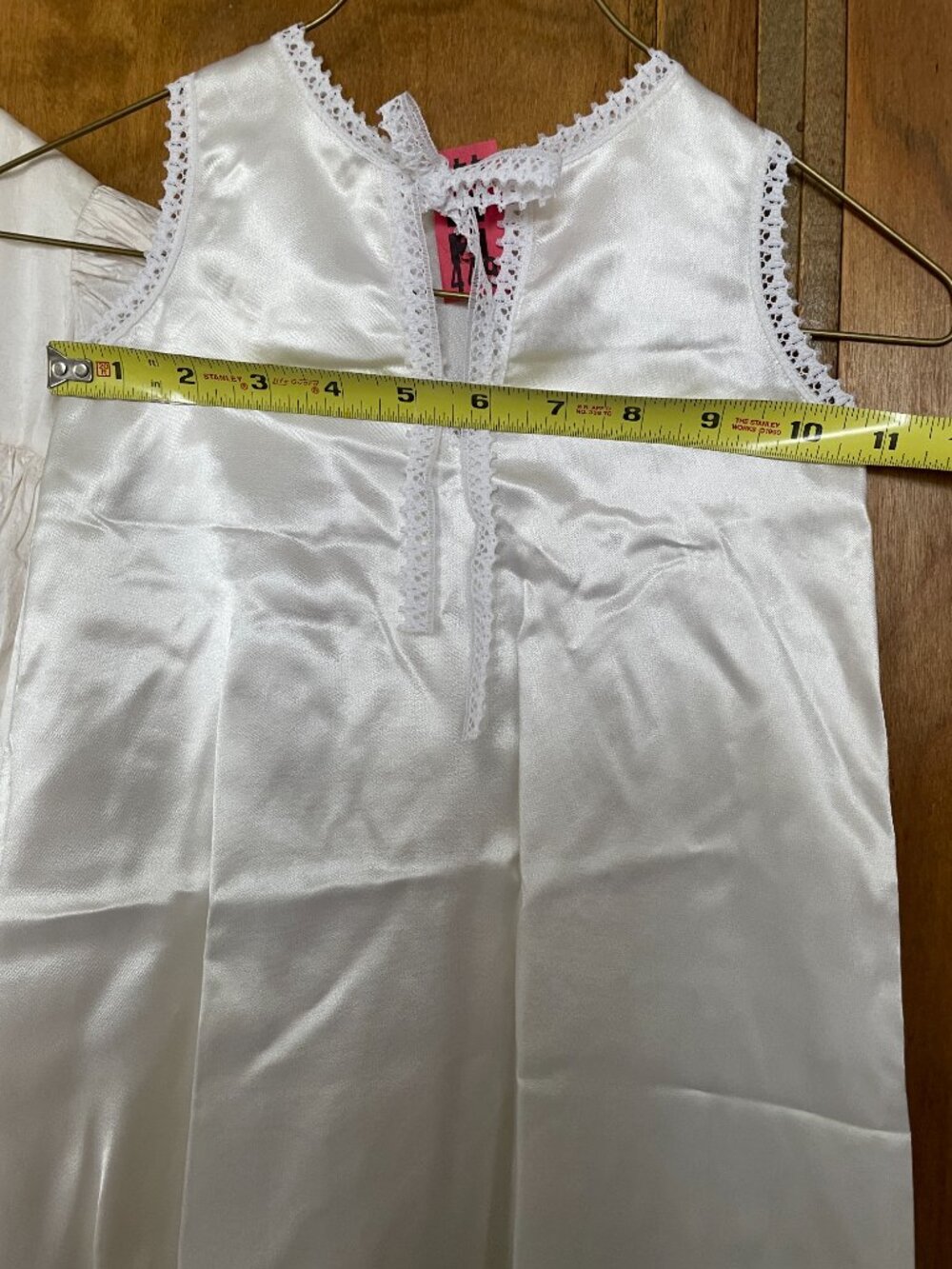 VTG 100% Pure Silk Ivory Christening Baptism Religious Orthodox Gown - Picture 15 of 16